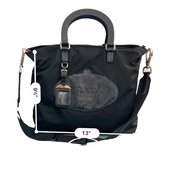 PRADA Canapa Logo Tessuto Satchel - Picture 6 of 6